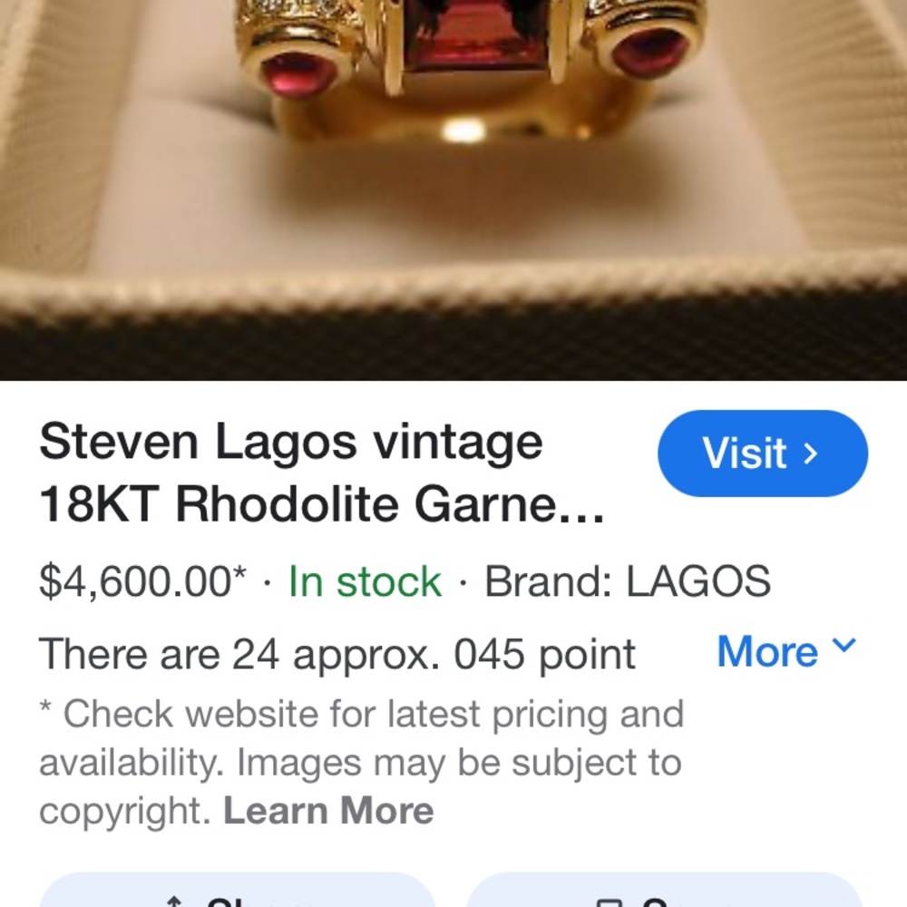 A TRUE STATEMENT RING SIZE 8 - Picture 2 of 11